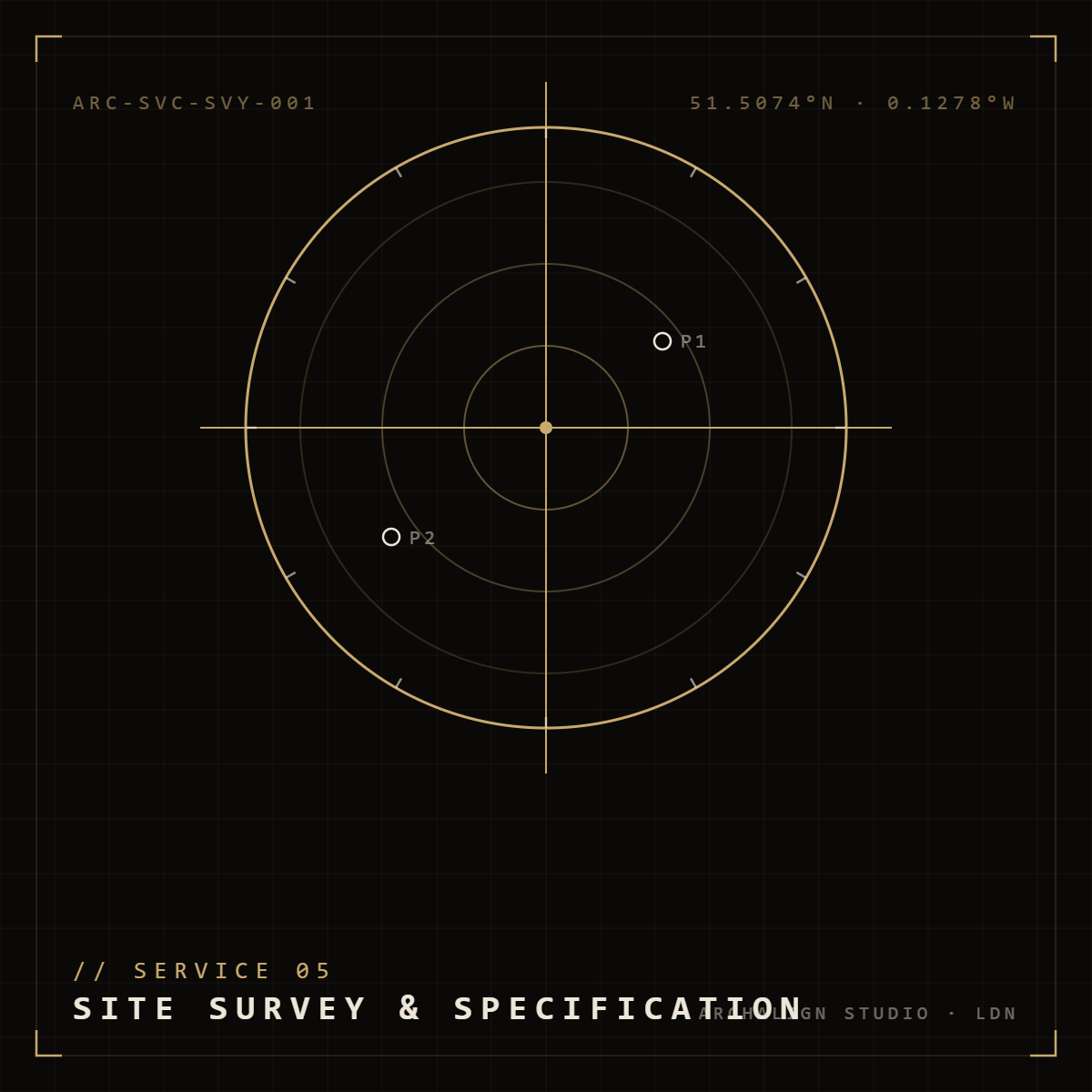 Site Survey and Project Specification - Archalign Studio