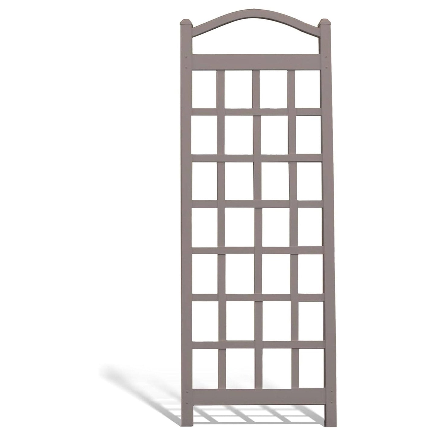 76-inch Tall Mocha Tan Brown Vinyl Garden Trellis