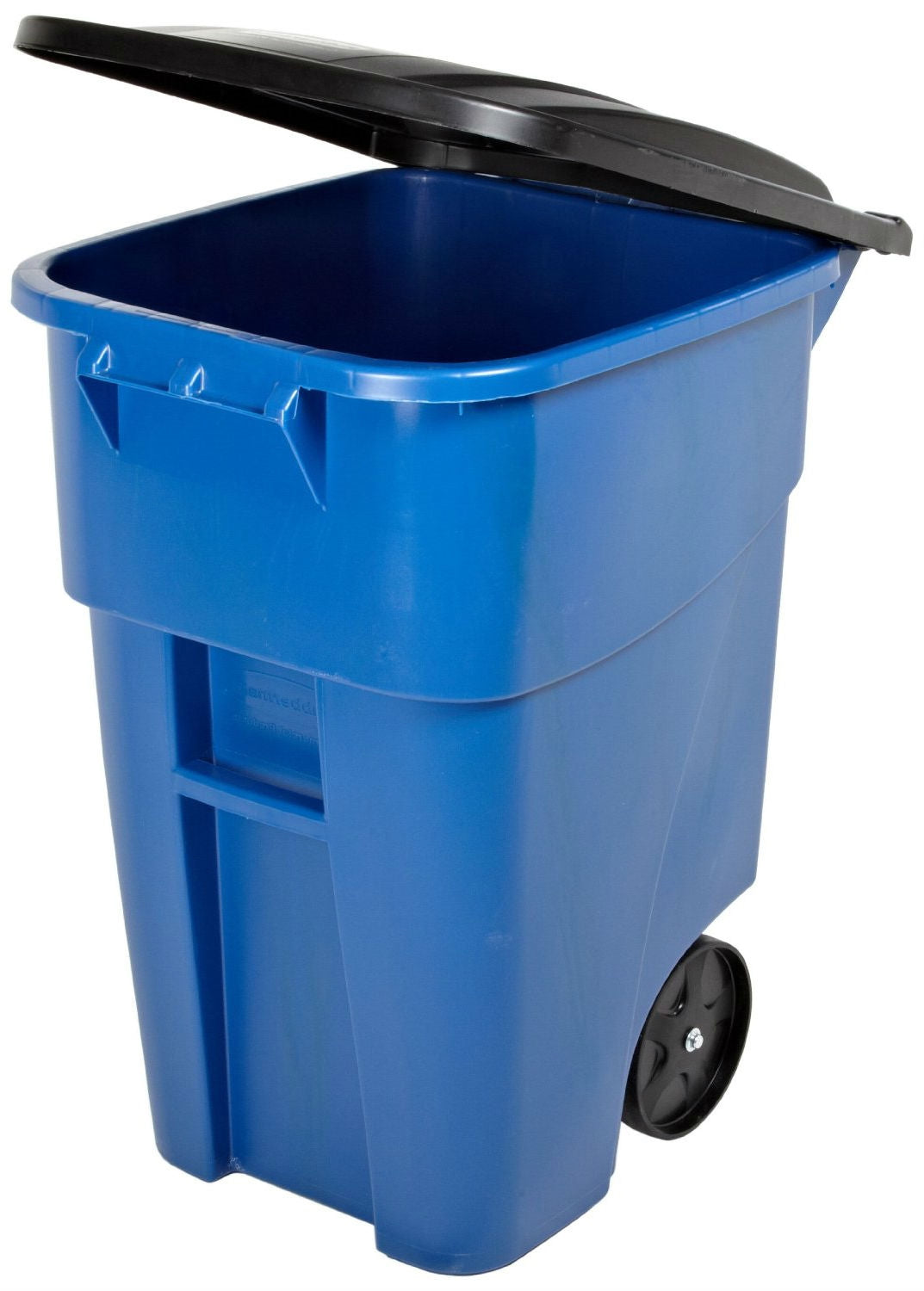 50 Gallon Blue Commercial Heavy-Duty Rollout Waste/Utility Container