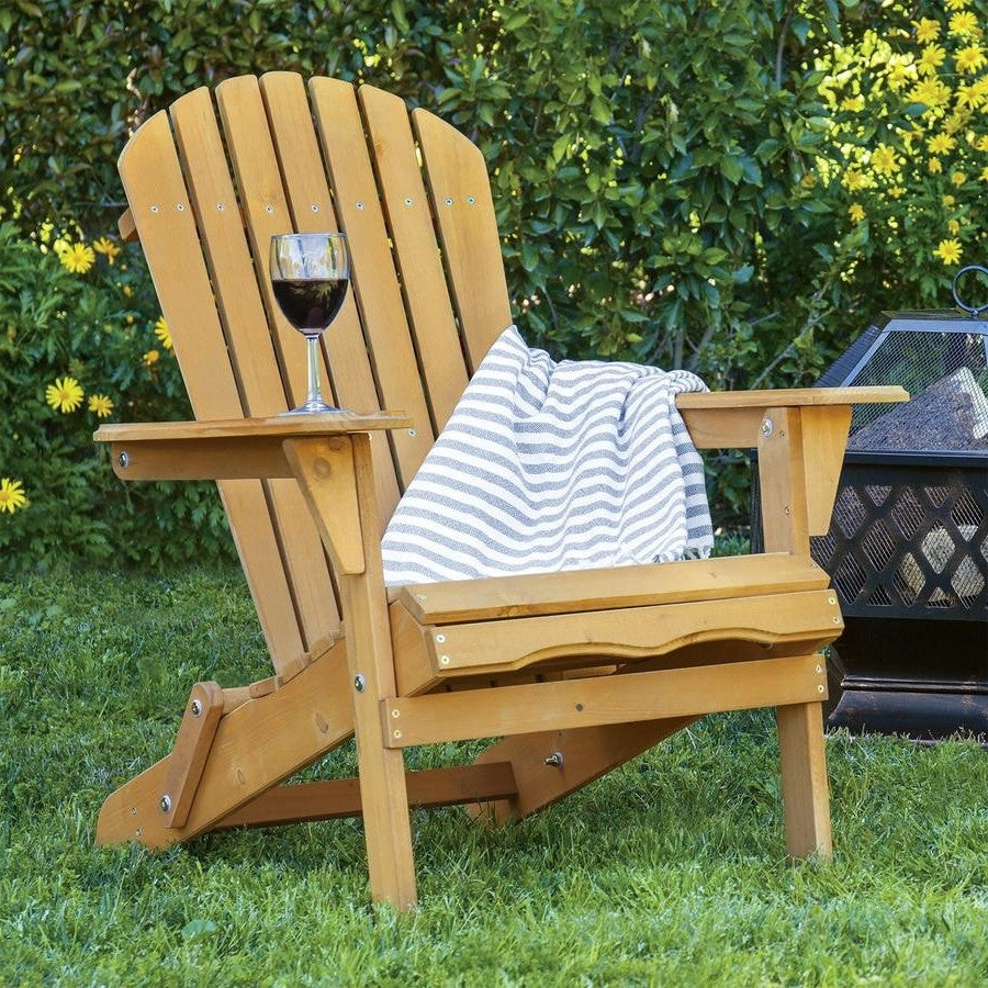 Adirondack Large Foldable Chair Natural Finish