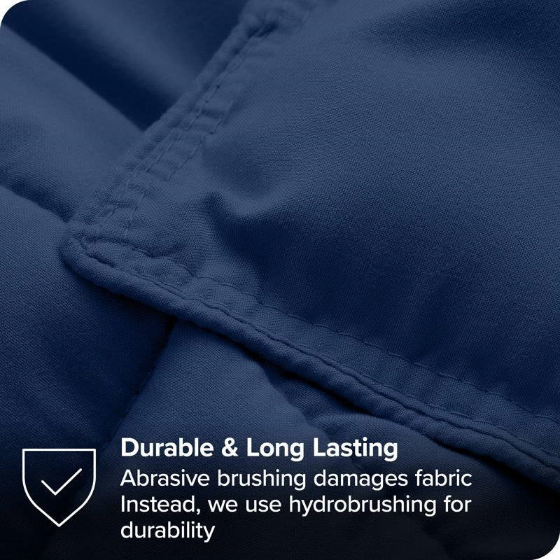Queen Size All Season Super Soft Down Alternative Comforter Set Navy