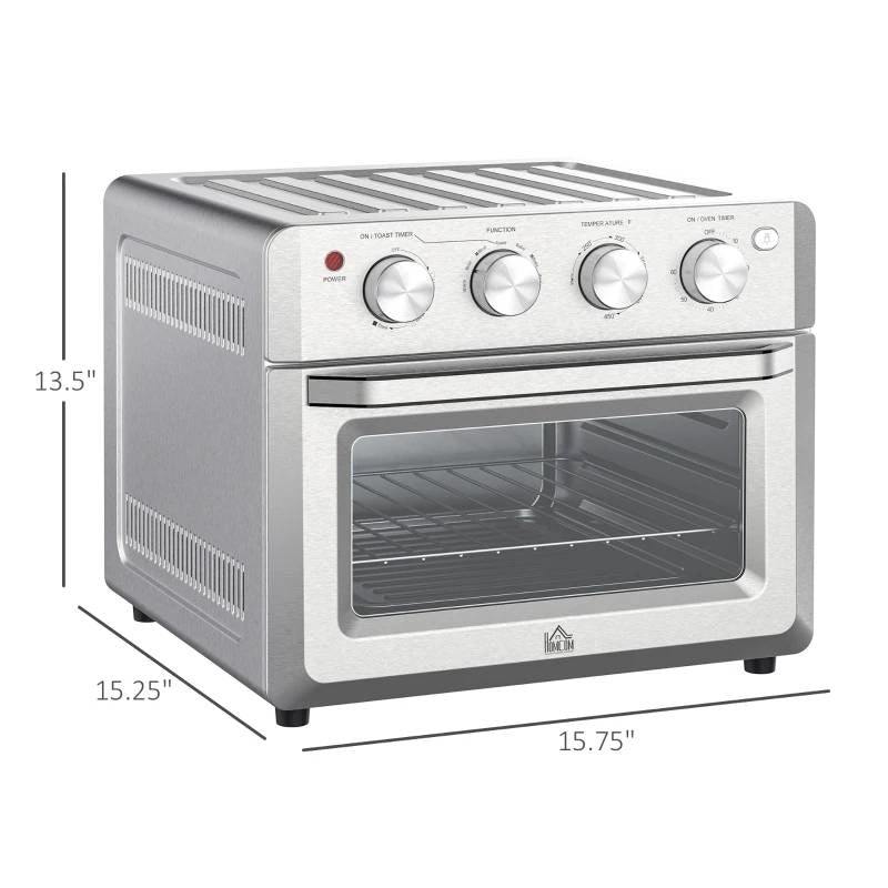 Silver Multi-Function 7-in-1 Toaster Oven 21 QT