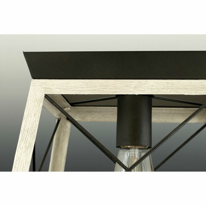 Graphite Dimmable Light Lantern Geometric Chandelier