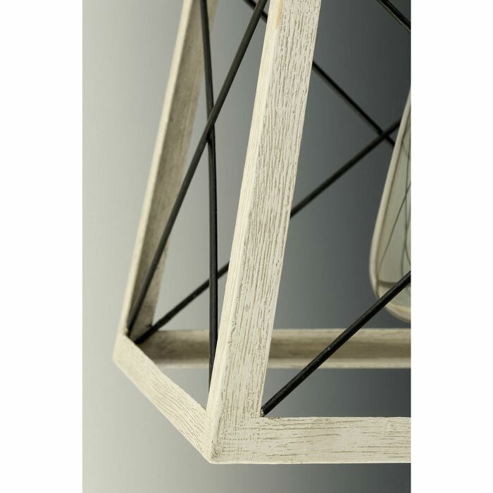 Graphite Dimmable Light Lantern Geometric Chandelier