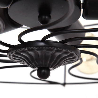 5 Light Farmhouse Retro Metal Hanging Ceiling Light