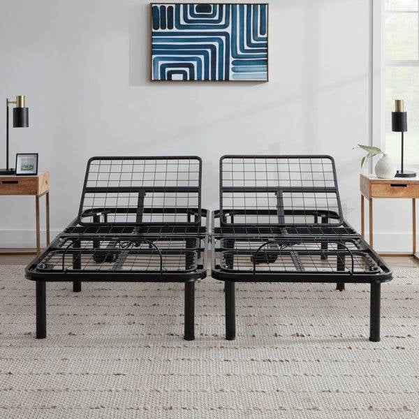 Adjustable Full Electric Steel Bed Base with Remote in Split King