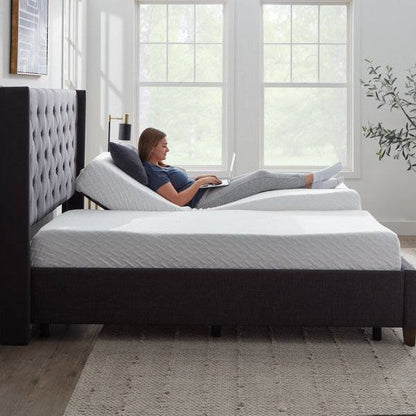 Adjustable Full Electric Steel Bed Base with Remote in Split King