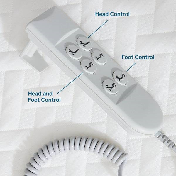 Adjustable Full Electric Steel Bed Base with Remote in Twin XL