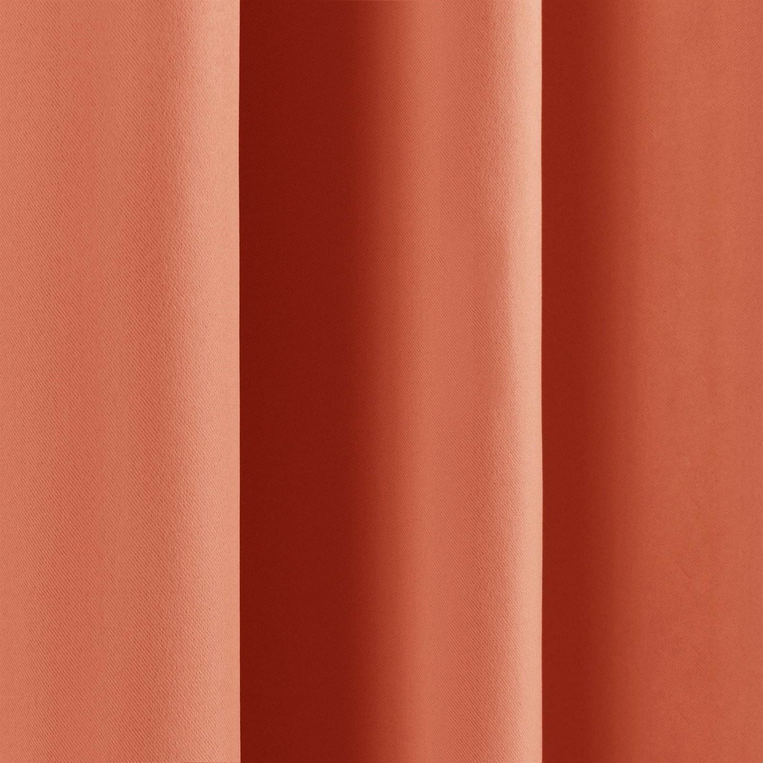 52 x 84 inch Solid Orange Apricot Thermal Blackout Curtain Panels - Set of 2