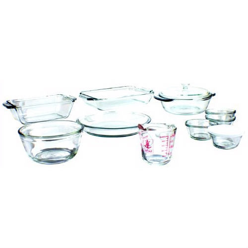 15-Piece Glass Bakeware Set - Dishwasher Oven Microwave &amp; Freezer Safe