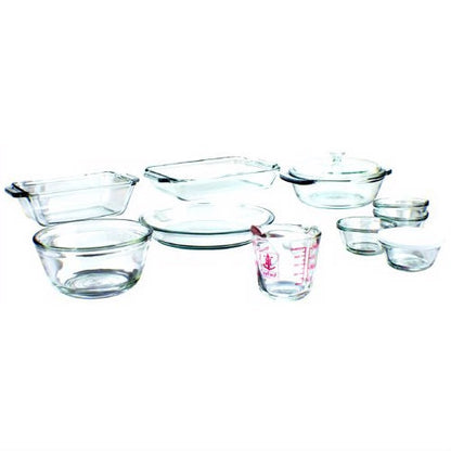 15-Piece Glass Bakeware Set - Dishwasher Oven Microwave &amp; Freezer Safe