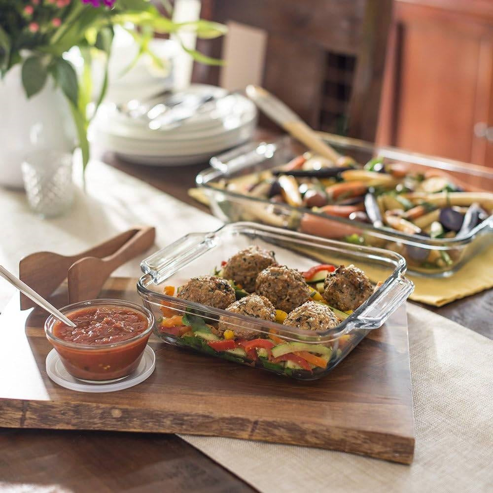 15-Piece Glass Bakeware Set - Dishwasher Oven Microwave &amp; Freezer Safe