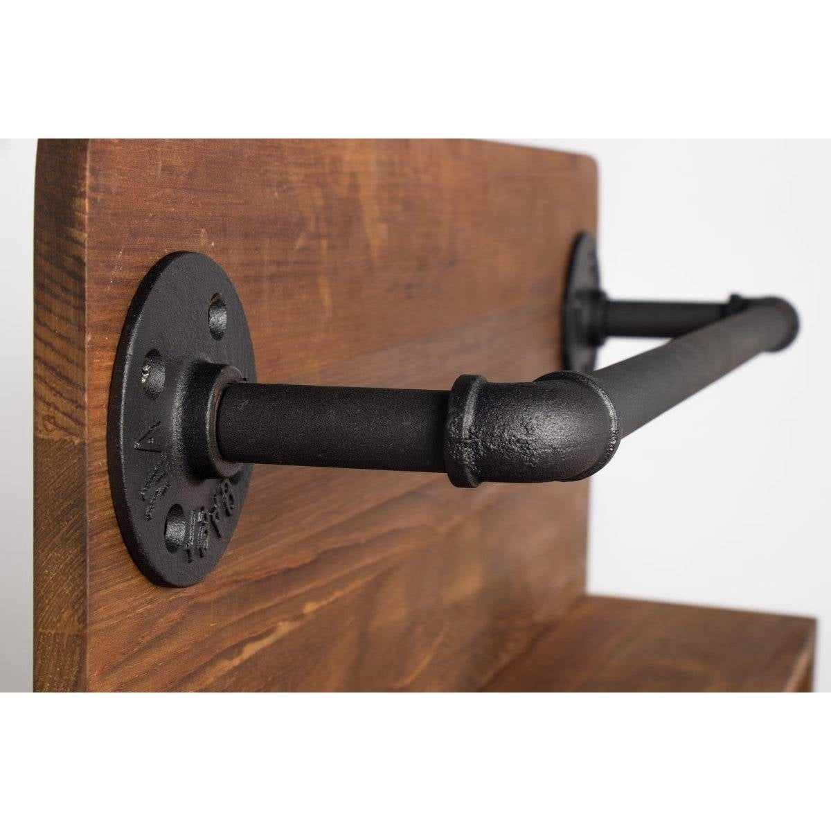 4 Bottle/Glass Rustic FarmHome Wall Mounted Wine Rack