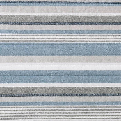 100% Cotton Blue Nautical Lines 4 Piece Daybed Cover Set