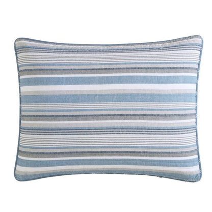 100% Cotton Blue Nautical Lines 4 Piece Daybed Cover Set
