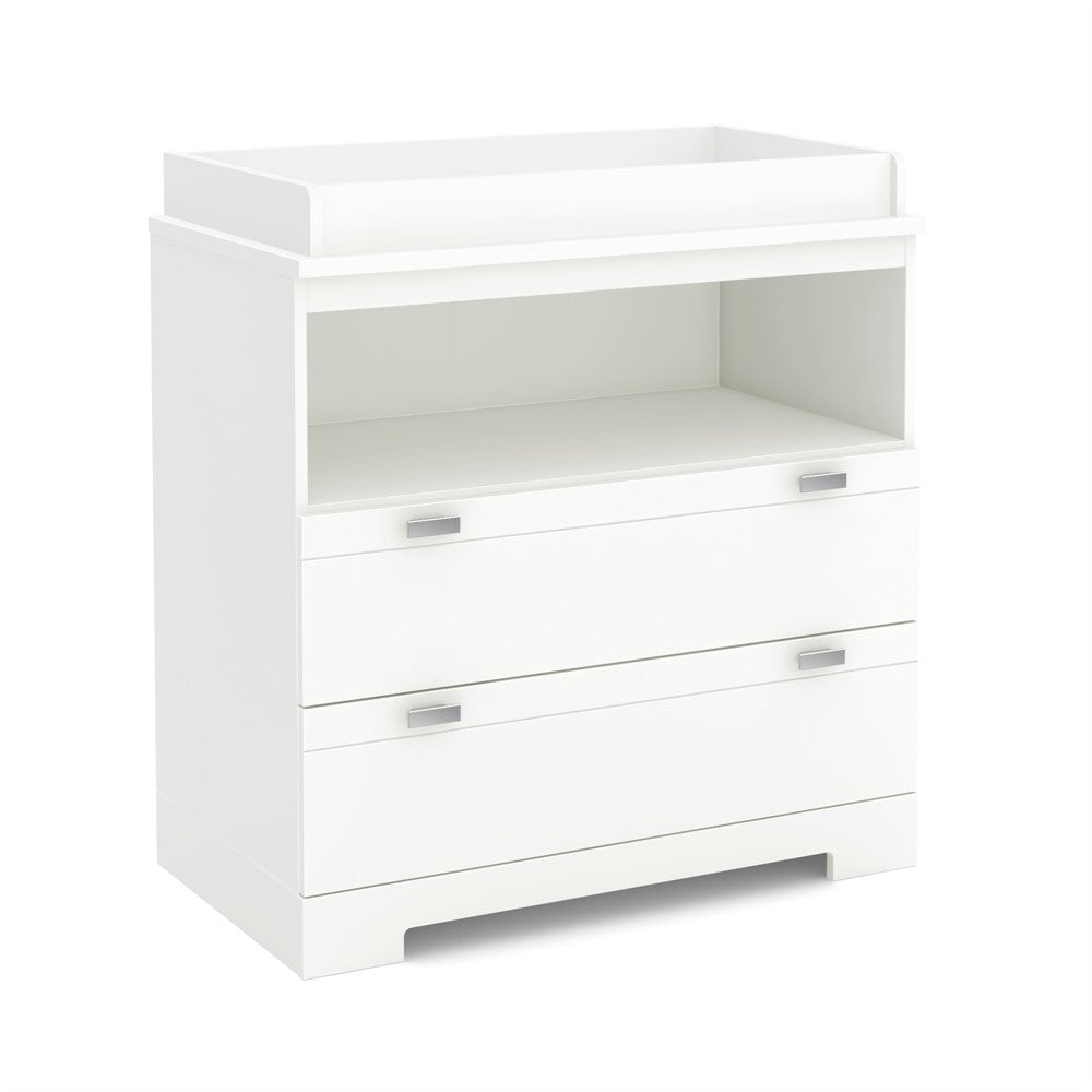 Modern Nursery 2 Drawer Storage Baby Changing Table
