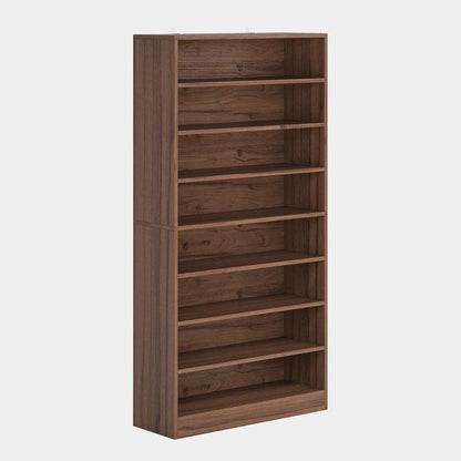 9 Tier Brown Wood Shoe Storage Cabinet, Holds Up To 45 Pairs