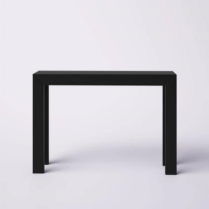 Solid Wood Modern Accent Console Table / Sofa Table in Black Finish