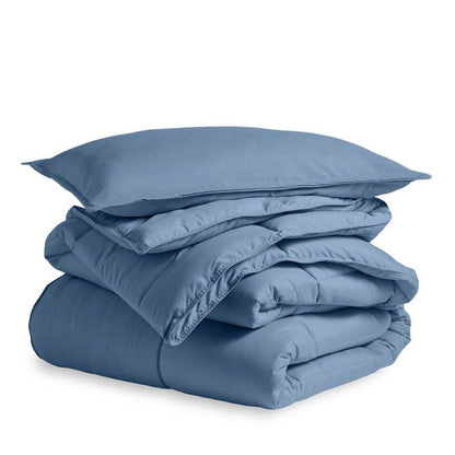 Full/Double Size All Season Super Soft Down Alternative Comforter Set Blue