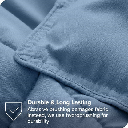 King/Cal King Size All Season Super Soft Down Alternative Comforter Set Blue