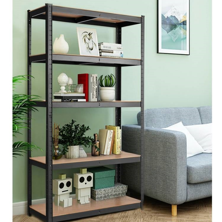Black Heavy Duty Steel 5 Tier Garage Adjustable Shelving Storage Rack