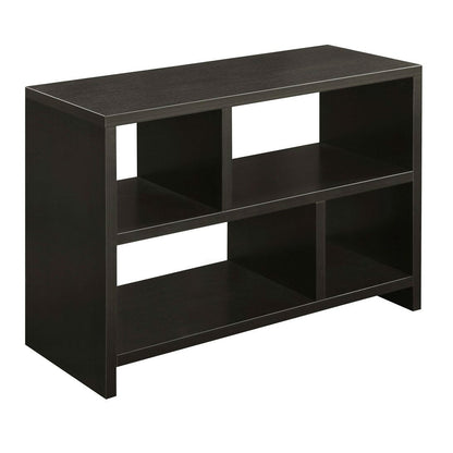 Modern 2-Shelf Bookcase Console Table