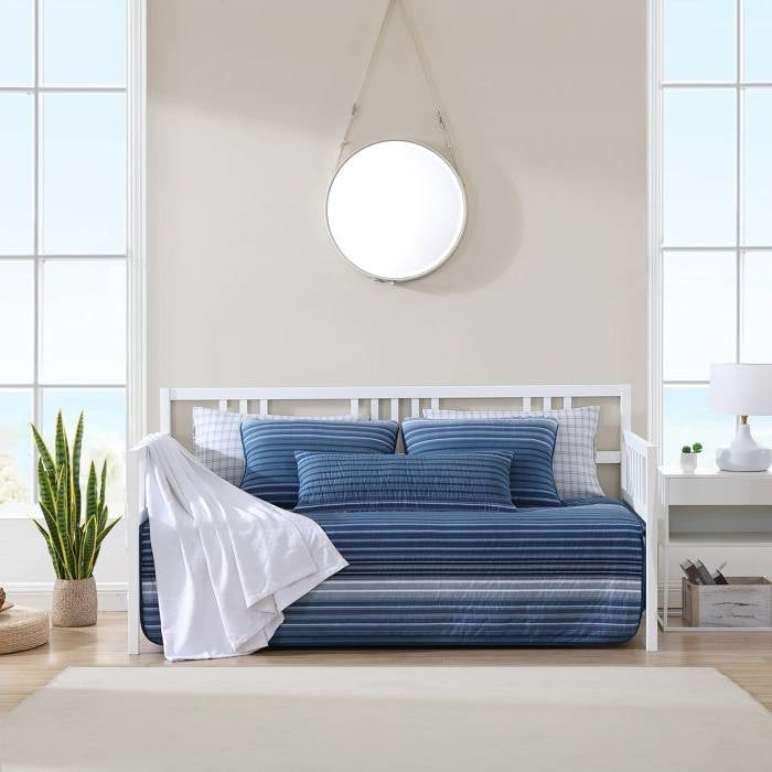 Coastal Blue 100% Cotton 4 Piece Daybed Cover Set