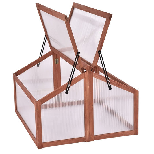 FarmHouse Bug Free Double Box Wooden Small Portable Greenhouse