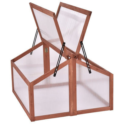 FarmHouse Bug Free Double Box Wooden Small Portable Greenhouse