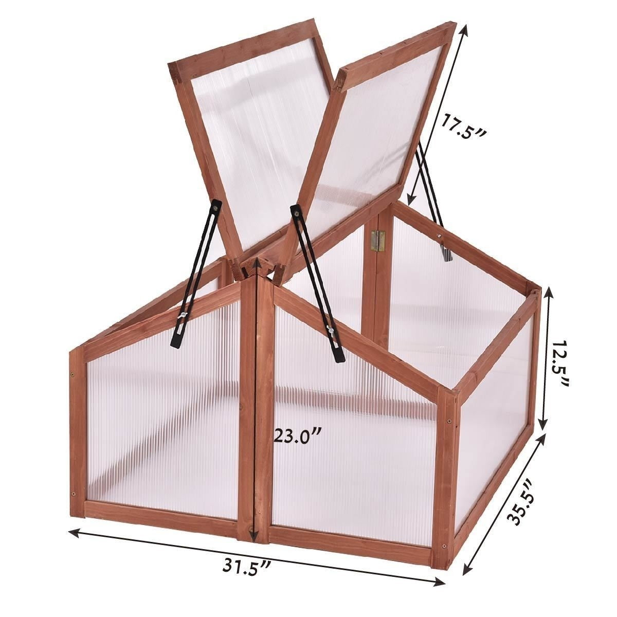 FarmHouse Bug Free Double Box Wooden Small Portable Greenhouse