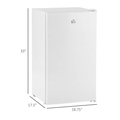 Compact Refrigerator Mini Fridge/Freezer 3.2 Cu.Ft, White