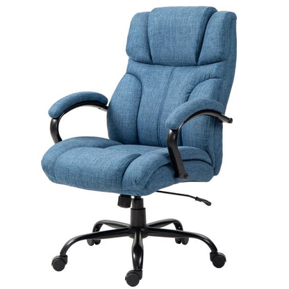 Denim Big and Tall Executive Adjustable Height Office Chair