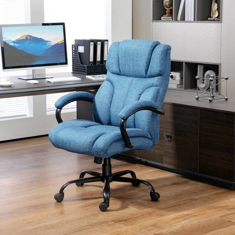 Denim Big and Tall Executive Adjustable Height Office Chair