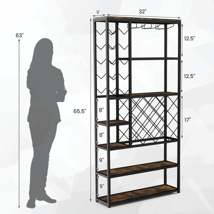 Heavy Duty Industrial 6 Tier Wine Rack Storage Shelf