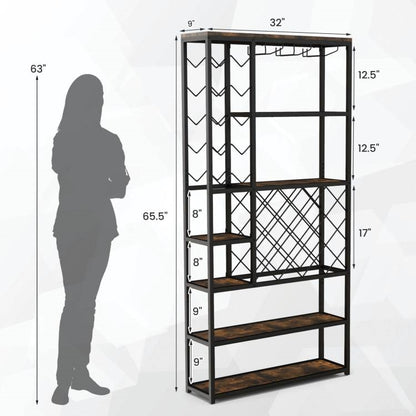 Heavy Duty Industrial 6 Tier Wine Rack Storage Shelf