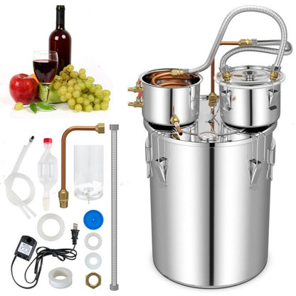 10 gL Stainless Steel Alcohol Still Fermenting / Distilling Kit