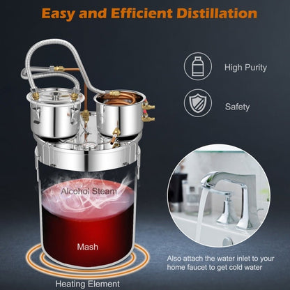 10 gL Stainless Steel Alcohol Still Fermenting / Distilling Kit
