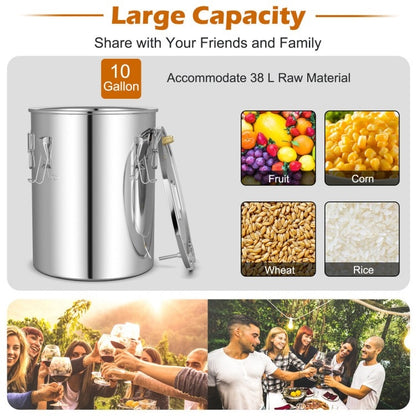 10 gL Stainless Steel Alcohol Still Fermenting / Distilling Kit