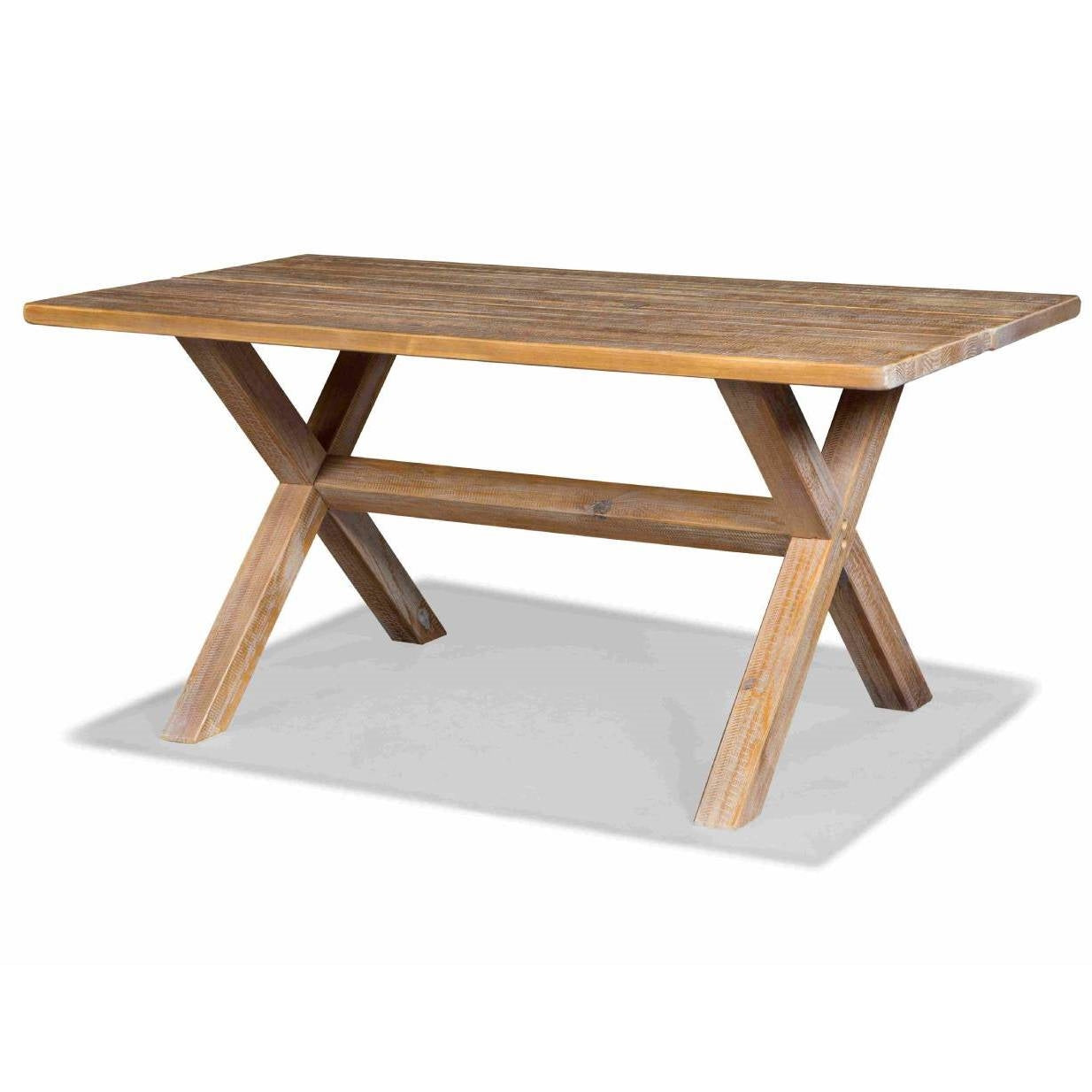 Farmhouse Solid Pine Distressed Driftwood Dining Table