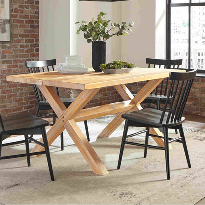 Farmhouse Solid Pine Distressed Driftwood Dining Table