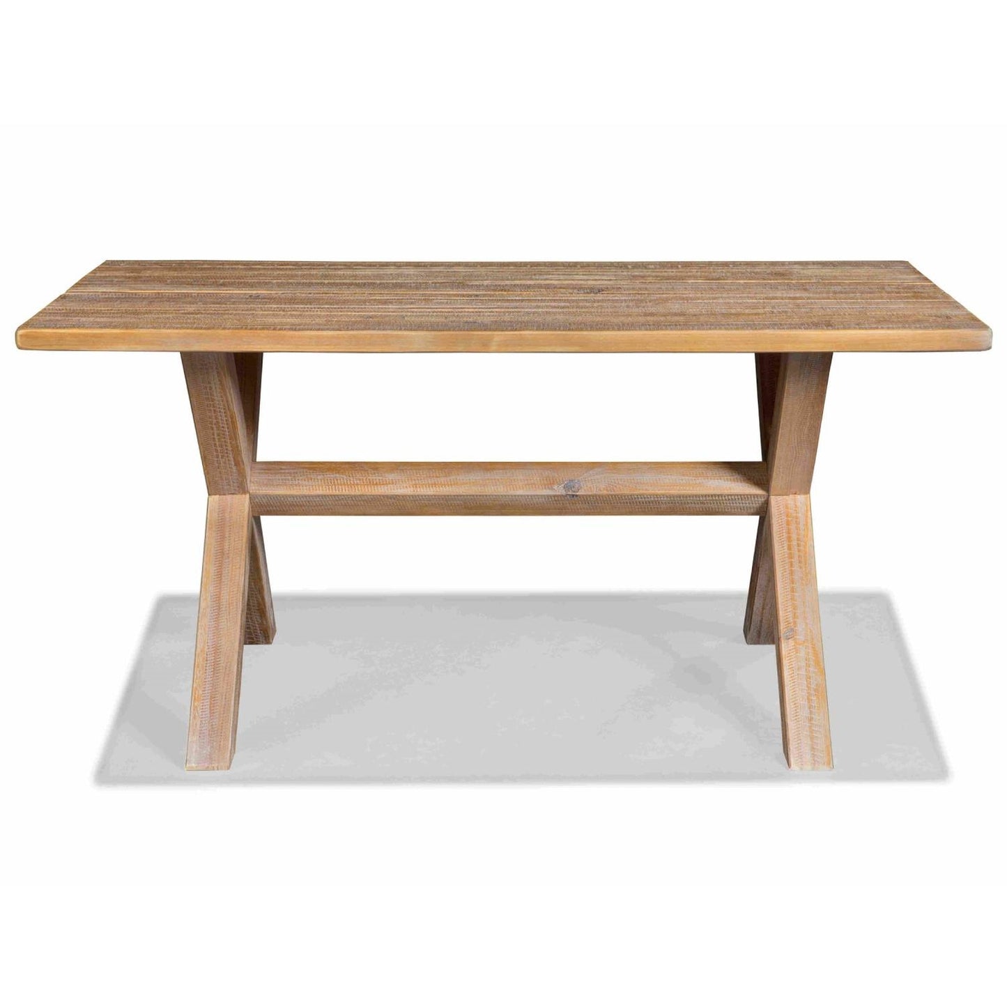 Farmhouse Solid Pine Distressed Driftwood Dining Table