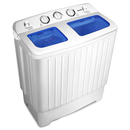 Small 11 lbs Compact Twin Tub Washing Machine Washer Spinner