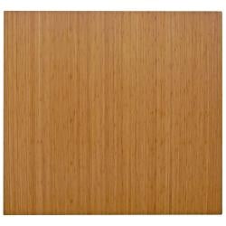 Eco-Friendly Bamboo Rectangular Chair Mat in Natural