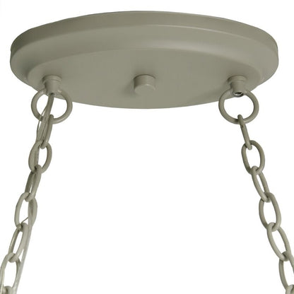 Rustic 2 Light Slate 10 Hook Ceiling Mounted Hanging Pot Rack