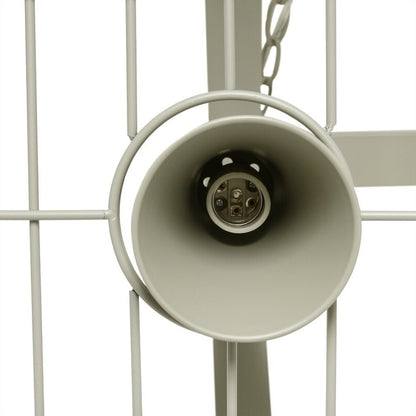 Rustic 2 Light Slate 10 Hook Ceiling Mounted Hanging Pot Rack