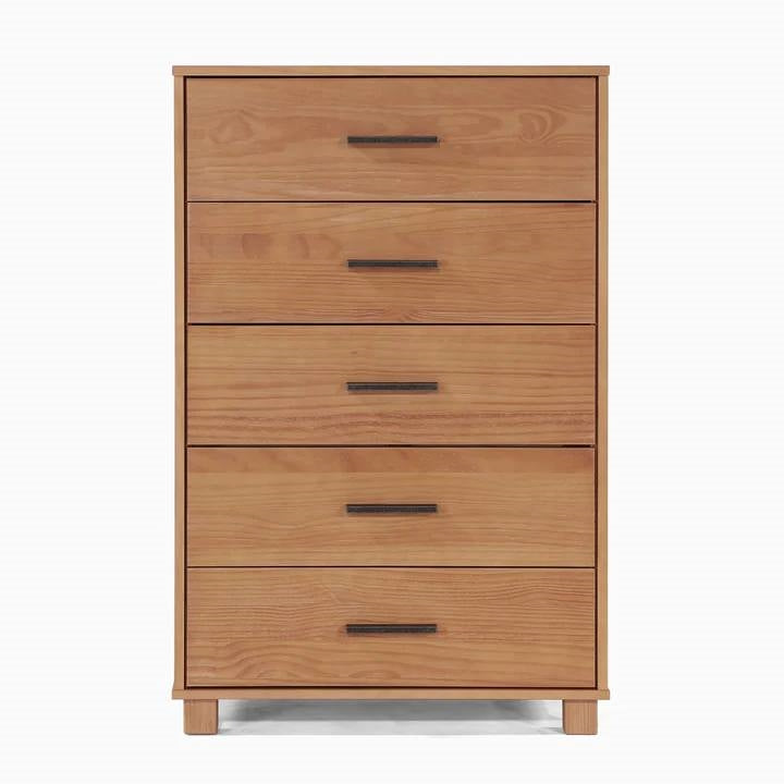 Farmhouse Modern 5 Drawer Chest in Acacia