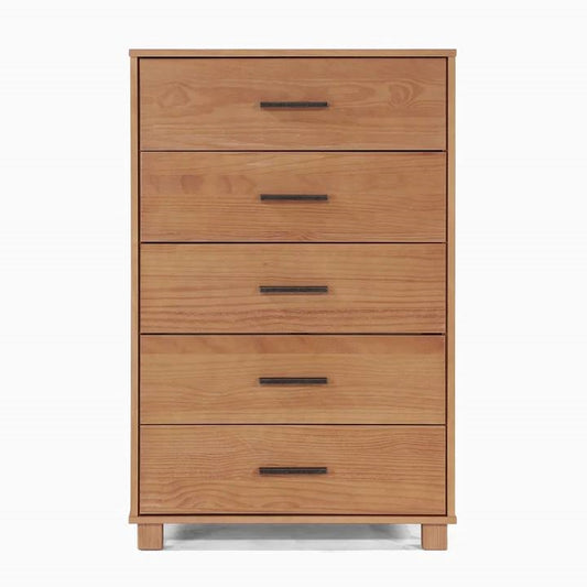 Farmhouse Modern 5 Drawer Chest in Acacia
