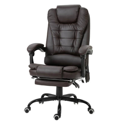 Espresso7 Mode Vibrating High Back Executive Massage Adjustable Office Chair
