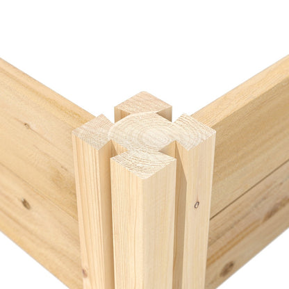 4 ft x 12 ft Cedar Wood 3 Tier Raised Garden Bed - Made in USA - Made in USA