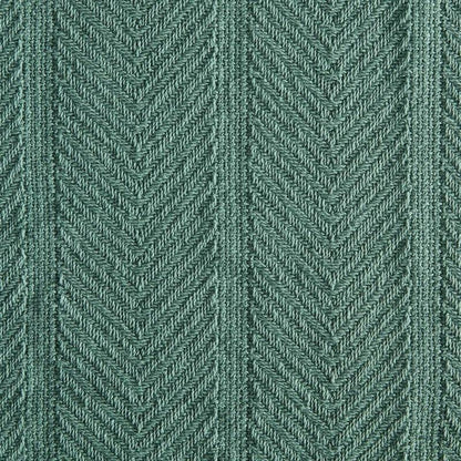 Full/Queen size Lightweight 100-Percent Cotton Reversible Knit Blanket in Green
